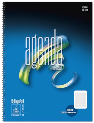 Staufen Advanced Collegeblock - 3 Blöcke je 80 Blatt, DIN A4, Lineatur Agenda, 70 g/m² Papier
