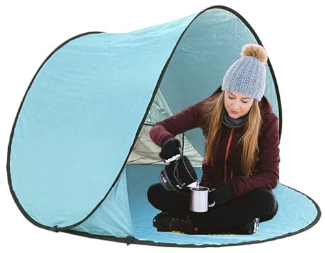 Qfdiwr Pop-Up-Zelte für den Außenbereich | faltbares – tragbarer Vorzelt, Kuppel mit Insektenschutz, Sonnenschutz und ohne Montage für Pool, Camping, Terrasse, Reisen und Partys