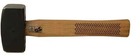 2.5lb Hickory Lump Hammer -Hardened Steel Head- Masonry, Demolition, Chiseling