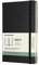 Moleskine - Horizontaler Wochenplaner/Tagesplaner, Terminkalender 18 Monate 2020/2021, Wochenplaner mit festem Einband und elastischem Verschluss, Format Large/A5 13 x 21 cm, Farbe schwarz, 208 Seiten
