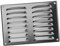EUROPLAST 260x190mm / 10x7 inch Aluminium Air Vent Grille Cover with Insect Mesh - Metal Ventilation Cover