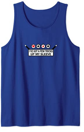 Few Tricks Up My Sleeve - Magic Wand Card Trick Party Punny Tank Top