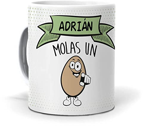 Taza Adrian molas un Huevo. Cerámica AAA - 350 ml.