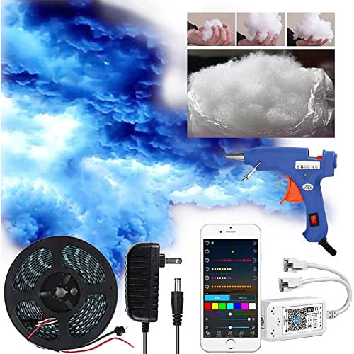 TDHLW RGB Thunder Cloud Lamp - Smart Night Lights, DIY Creative Cloud Lights for Gaming Room, Party & Festival, 5m