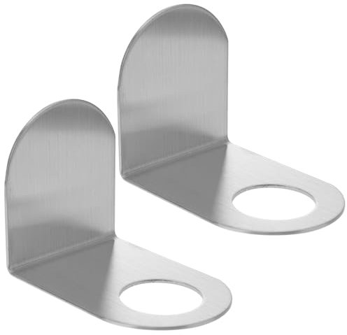 2-Pack Stainless Steel Wall-Mounted Shampoo and Shower Gel Holder Easy Install Self-Adhesive Bathroom Storage Rack for Home Use