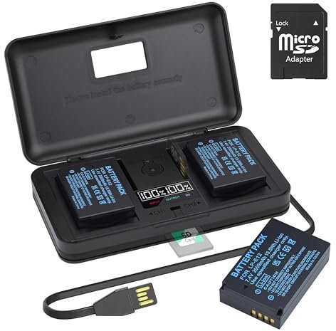2 LP-E12 Camera Battery with LCD USB Charger for Canon Rebel SL1 100D Kiss X7 EOS-M EOS M M2 EOS M10 M50 M100