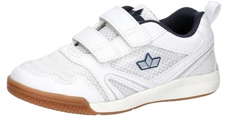 Lico Unisex Kinder Boulder V Hallenturnschuhe, Weiss Marine, 37 EU