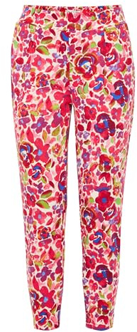 ICHI IHKATE Print PA22 Damen Stoffhose Hose 74% Polyester, 22% Viskose, 4% Elasthan Regular fit, Größe:M, Farbe:Love Potion Flower AOP (202925)