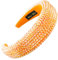 scicent Stirnband Damen Retro Strass Verziert Haarreif Glänzend Kristall Haarreifen Schwamm Gepolstert Haarbänder Barock Mode Haarband Modische Haarschmuck für Frauen Mädchen 26921