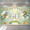 60. Geburtstag Banner Frauen Männer Deko Grün Gold 60 Hintergrund Banner 60 Jahre Geburtstagsbanner Extra Große Stoff Schild Poster für 60 Geburtstag Party Deko