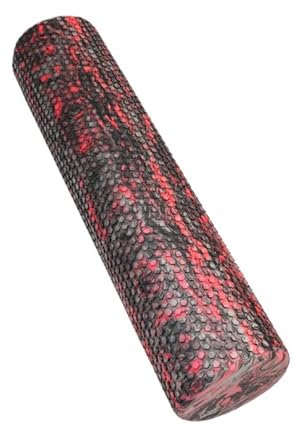 NihaoWXM Rouleau De Massage Rouleau de Mousse Colonne de Yoga Bloc de Yoga Rouleau de Massage Tissu Musculaire Fitness Gymnase Yoga Sports pour Le Dos Et La Colonne VertéBrale(Black Red 60X15cm)