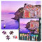 1000 Teile Puzzle Cinque Terre Sonnenaufgang | Italienische Küstendörfer Fotokunst & Mediterranes Küstenlicht für Reiseerinnerungen | Erwachsenenpuzzle als Atmosphärische Wanddekoration