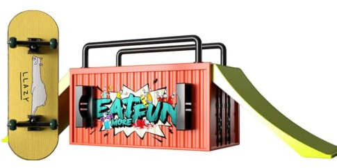Finger Skateboards - 5,91 Zoll Mini Finger Skateboard Skateboard Rampen Set | Lustiges Fingersportspielzeug Mit Rampen & Accessoires Für Skill -Training, Ideal Für Kinderspiele & Gifting