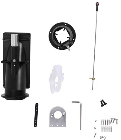 Buerjia 40mm Water Jet Thruster Power Sprayer Pump Water Jet Pump with 3 Blades Propeller Fit 775 Motor for RC Jet Boat,Black