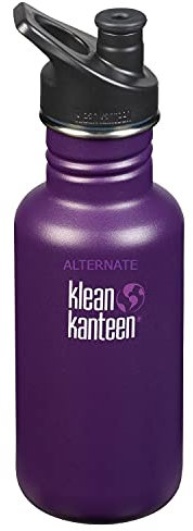 Klean Kanteen 1006096 Classic Trinkflasche Winter Plum (matt) mit Sport Cap 3 532ml/18oz