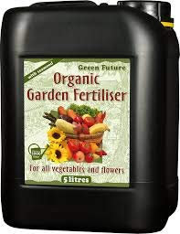 Green Future Organic Garden Fertiliser - 1L, 2L & 5L For Plants, Borders & Lawns (5L - Organic Garden Fertiliser)