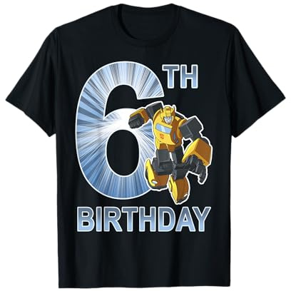 Transformers Bumblebee 6th Birthday Vintage T-Shirt