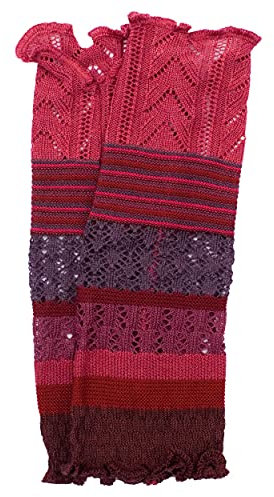 Invero, Merino Armstulpen Ruby Mehrfarbig, 100% Wolle (Beere)