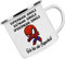 Crealuxe Emaille Tasse Superman Batman Spiderman = Single ... ich bin ein Superheld - Kaffeetasse mit Motiv, Campingtasse, bedruckte Emailletasse mit Wunschtext