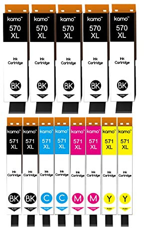 Kamo 570XL 571XL Multipack (13er-Pack) Kompatibel mit Canon PGI-570 CLI-571 XL Patronen, für PIXMA TS5050 TS5051 TS5053 TS5055 TS6050 TS6051 MG5750 MG5751 MG5752 MG5753 MG6850 MG6851 MG6852 MG6853