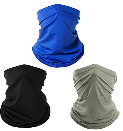 NITAIUN 3Pezzi Snoods Scaldacollo Antivento per Uomini Donne, Multifunzione Passamontagna, Sciarpa Termico Maschere, Fascia Bandana Elastica Ciclismo Sci Sport all'Aria Aperta