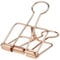 12Pcs Hollow Out Long Tail Wire Binder Clips Paper Binder Clip Large 【19mm Rose Gold】