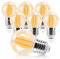 Aigostar Ampoule LED Filament E27,Blanc Chaud 2200K,880LM,8W(équivalent à 64W), Rétro Ampoule Edison LED G45,Lot de 6