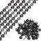 QUARKZMAN 15 Pièces de Bandes de Clous de Garniture, 1 Mètre de Garniture de Clous Décoratifs Brillants pour Canapé, Tête de Lit, Chaise, Meuble avec Clous de Garniture (11 mm Gris)