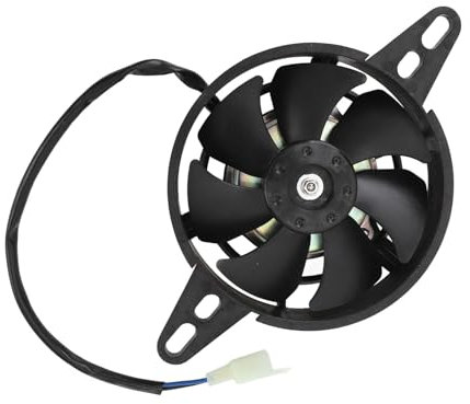KIMISS Ventilateur de Refroidissement de Radiateur de Moto 12 V, Ventilateur Mince en Plastique Push Pull, Radiateur électrique, Refroidisseur D'eau, D'huile de Refroidissement,