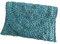 Qurlon Bolso de mano de paja para mujer, multicolor, tejido, pequeño, para playa, pajitas, para horno, Azul