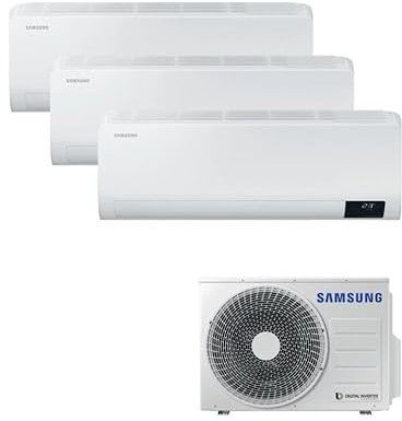 SAMSUNG LUZON CONDIZIONATORE AJ052TXJ3KG TRIAL SPLIT 7000+7000+9000 BTU R32 19DB A++