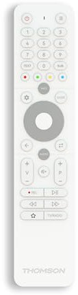 Thomson Télécommande Easy TV Blanche, adaptée à Easy TV 24, 32, 40 et 43