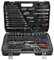 Putentfun 216 Piece Drive Socket Set 1/2 1/4 3/8, CR-V Mechanic Tool Set with Quick-Release Ratchet Wrench, Spanners, Bits Set, Hex Key for Car Repair