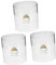 Mikinona 3St klarer Petroleumlampenkamin Pflanzenleuchten drinnen Ölbrenner lampenschirm retro lampignongs outdoor kleiner Öllampenkamin klarer Schornstein für Petroleumlampe Transparent