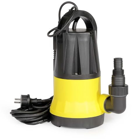 Wiltec Tauchpumpe mit Sensor 900 W, Tiefbrunnenpumpe mit 2 Modi, leistungsstarke Wasserpumpe 15000 l/h, Brunnenpumpe 10 m Förderhöhe & 7 m Tiefe