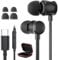 USB C Headphones Earbuds for iPhone 16e 16 15 Pro Max Plus, In-Ear Type C Earphones Wired with Mic Volume Control Noise Cancelling for Samsung Galaxy S25/S24/S23/S22/S21/S20 Ultra FE for Pixel 9 8 7