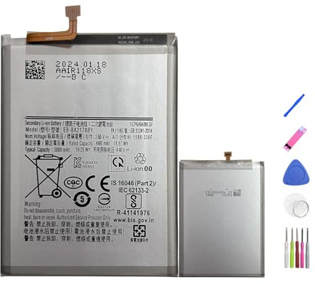 HIGHAKKU Ersatzakku EB-BA217ABY kompatibel mit Galaxy A21s SM-A217 & Galaxy A12 SM-A125 & Galaxy M30s SM-M307 with Tools