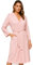 Ludor Peignoir pour homme en microfibre pour femme compact, économise de l'espace, pour voyage, salle de sport, piscine, ultra léger et unisexe., rose, M