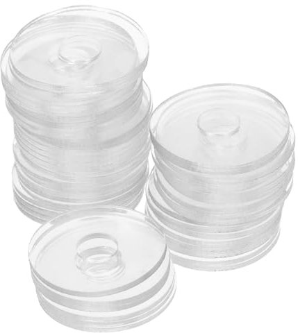 MAGICLULU 50 piezas Arandelas Transparentes de Vinilo para Reparación de Manijas de Ducha Juntas de Sellado para Instalaciones y Compatible con Componentes de Vidrio