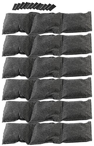 Lescars Entfeuchter Säckchen: 6er-Set Luftentfeuchter (6x750g), teilbar und abtropfsicher (Luftentfeuchter Säckchen, Tresore, Windschutzscheibe)