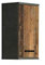 FORTE Veris Hängeschrank mit 1 Tür, Holzwerkstoff, Betonoptik Dunkelgrau /Old Wood Vintage, 68,8 x 40,2 x 29 cm