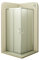 Moments of Glass - Mampara de Ducha Diana 75x75x190cm | REVERSIBLE | Puerta corredera, Ajuste 72,5-74,5 x 72,5-74,5cm | Perfiles Cromados, cristal de seguridad ESG Satinado de 6mm