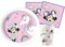 Isola Party Kit Festa di Compleanno Minnie Unicorn per 24 Persone Eco-Friendly (24 Piatti ⌀ 23 cm, 24 Bicchieri 266 ml, 40 Tovaglioli 33x33 cm)