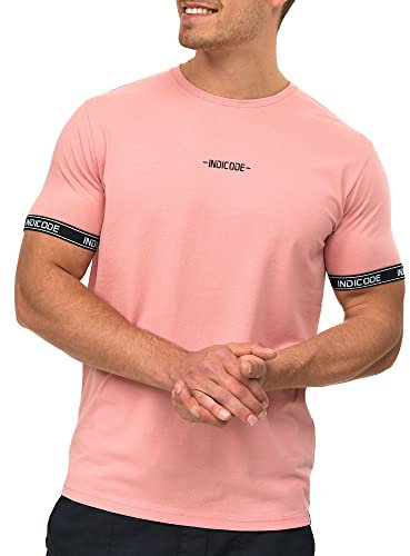 Indicode Hommes Lutzy Shirt | T-Shirt à col Rond Rosette S