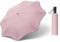 Meichoon Paraguas de protección UV de esquina redonda, antipinchazos, soleado y lluvioso con tira reflectante, ligero, esqueleto de fibra de vidrio completo, 8 costillas, rosa