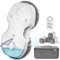 HUTT C65 Robot Limpiacristales con Tanque de Agua 80ML, Robot Limpieza de Ventanas 3800Pa, Control Remoto, para Todas Las Superficies Lisas, con 10 Mopas y Bolsa