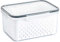 NOPEILVI Fridge Fruit Organiser, Fruit Storage Containers Refrigerator Organizer Bins Fridge Food Salad Container With Lid Colander 1750ml