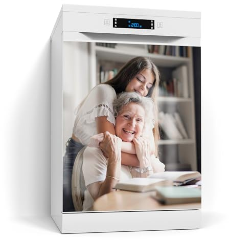 DEQORI personalisierte Magnetfolie für Spülmaschine 60x70 cm | dekorative Magnetmatte Geschirrspüler Schutz | Magnet Deko-Folie selbstklebend, magnetisch & beschreibbar