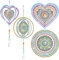 kiimiipa 2pcs DIY 5D Diamant Painting Kinder Anhänger Windspiel Diamond Painting Anhänger Wind Glocke Hängende Diamantzubehör Diamond Painting für Home Dekor (Style 1)