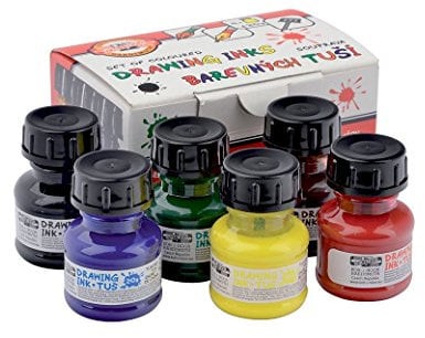 Koh-I-Noor 1417S0601KK Set mit 6 technischen Zeichentinten
